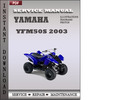 Thumbnail Yamaha YFM50S 2003 Factory Service Repair Manual Download Thumbnail Yamaha YFM50S 2003 Factory Service Repair Manual Download