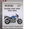 Thumbnail Suzuki GS500E 2002 2003 2004 2005 Factory Service Repair Manual Download Thumbnail Suzuki GS500E 2002 2003 2004 2005 Factory Service Repair Manual Download