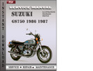 Thumbnail Suzuki GS750 1986 1987 Factory Service Repair Manual Download