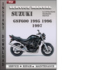 Thumbnail Suzuki GSF600 1995 1996 1997 Factory Factory Service Repair Manual Download