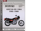 Thumbnail Suzuki GSX750-ES 1984 1985 1986 Factory Service Repair Manual Download