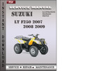 Thumbnail Suzuki LT F250 2007 2008 2009 Factory Service Repair Manual Download Thumbnail Suzuki LT F250 2007 2008 2009 Factory Service Repair Manual Download