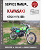 Thumbnail Kawasaki KE125 1974-1980 Service Repair Manual