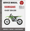 Thumbnail Kawasaki KX450F 2006-2008 Service Repair Manual PDF Thumbnail Kawasaki KX450F 2006-2008 Service Repair Manual PDF