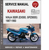 Thumbnail Kawasaki Ninja 500r (EX500, GPZ500S)1987-1993 Service Manual