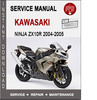 Thumbnail Kawasaki Ninja ZX10R (ZX1000) 2004-2005 Service Manual