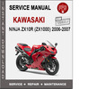 Thumbnail Kawasaki Ninja ZX10R (ZX1000) 2006-2007 Service Repair Manua