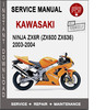 Thumbnail Kawasaki Ninja ZX6RR 2003-2004 Service Repair Manual PDF