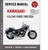Thumbnail Kawasaki Vulcan VN800 1995-2004 Service Repair Manual PDF