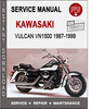 Thumbnail Kawasaki Vulcan VN1500 1987-1999 Service Repair Manual PDF
