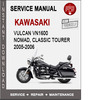 Thumbnail Kawasaki Vulcan VN1600 Nomad, Classic Tourer 2005-2006 Servi