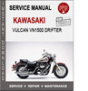 Thumbnail Kawasaki Vulcan VN1500 Drifter Service Repair Manual PDF