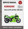 Thumbnail Kawasaki Ninja ZX7R (ZX750) 1996-2003 Service Repair Manual 