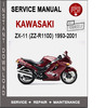 Thumbnail Kawasaki ZX-11 (ZZ-R1100) 1993-2001 Service Repair Manual PD