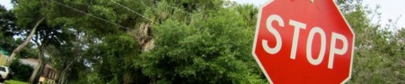 Thumbnail STOP sign, Web site banner photo
