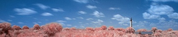 Thumbnail Color Infrared Lighthouse and Clouds, web banner photo Thumbnail Color Infrared Lighthouse and Clouds, web banner photo