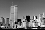 Thumbnail Worlld Trade Center, New York City skyline 1999 black and wh Thumbnail Worlld Trade Center, New York City skyline 1999 black and wh