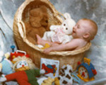 Thumbnail Baby in a Basket