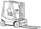 Thumbnail Linde Diesel Forklift Truck 350 series: H12, H16, H18 Operating Manual (User Manual)