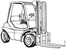 Thumbnail Linde Diesel Forklift Truck 351-02 series: H20, H25, H30 Operating manual (User Manual)