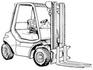 Thumbnail Linde Diesel Forklift Truck 352-04 Series: H30, H35, H40, H45 Operating Manual (User Manual)