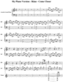Thumbnail Music Sheet - Iklan - Come Closer