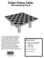Thumbnail Outdoor Cedar Chess Table Plans