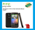 Thumbnail HTC Desire C HD S & Z User Instruction Manual