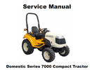 Thumbnail Cub Cadet Domestic Series 7000 Compact Tractor Service Manual