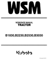 Thumbnail Kubota B1830 B2230 B2530 B3030 Tractor Service Repair Workshop manual INSTANT DOWNLOAD 