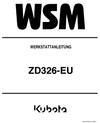 Thumbnail Kubota Lawn Tractor ZD 326 Service Manual (GERMAN)