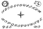 Thumbnail Ouija Board png Template moon and sun
