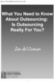 Thumbnail What You Need To KNow About Outsourcing