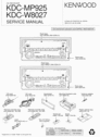 Thumbnail KENWOOD CD RECEIVER KDC-MP925 KDC-W8027 SERVICE MANUAL Thumbnail KENWOOD CD RECEIVER KDC-MP925 KDC-W8027 SERVICE MANUAL