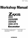 Thumbnail ►► 3 MANUALS ◄◄ Hitachi Excavator Workshop Service Repair Manual 200 225USR 