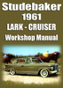 Thumbnail STUDEBAKER Deluxe, Regal Lark 6 cyl & V8 1961 Shop Manual