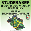 Thumbnail STUDEBAKER 2E, 3E, 4E, 5E, 6E, 7E, 8E, 259 V8 Rebuild Manual