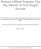 Thumbnail instant Paypal Affiliate Commissions