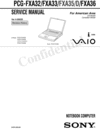 Thumbnail Sony Vaio PCG FXA Series Repair Manual Thumbnail Sony Vaio PCG FXA Series Repair Manual