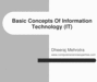 Thumbnail Basic Concepts on Information Technology