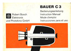 Thumbnail Bauer C3 Super 8 Camera Instruction Manual
