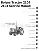 Thumbnail Bolens Tractor 2102 2104 Service Overhaul Workshop Service M Thumbnail Bolens Tractor 2102 2104 Service Overhaul Workshop Service M