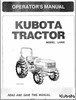 Thumbnail Kubota L4400 Tractor Operators Manual & Parts Manual Thumbnail Kubota L4400 Tractor Operators Manual & Parts Manual