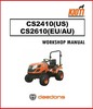 Thumbnail Kioti Daedong CS2410 CS2610 Tractor Service Repair Overhaul Manual - 409 Pages