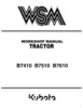 Thumbnail Kubota Workshop Manual for B7410 B7510 and B7610 Tractors