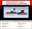 Thumbnail Kawasaki 1100 STX D.I. Factory Repair Service Manual 1100STX 1999