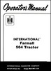 Thumbnail International Farmall IH 504 Tractor Manual OPERATOR Maint Lubrication MANUAL CD