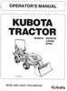 Thumbnail Kubota BX25DLB, LA240A, BT602 Tractor Loader Backhoe Operato