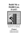 Thumbnail Build me a 50,000 list fast