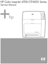 Thumbnail HP Color Laserjet 4700 CP4005 parts and service manual 